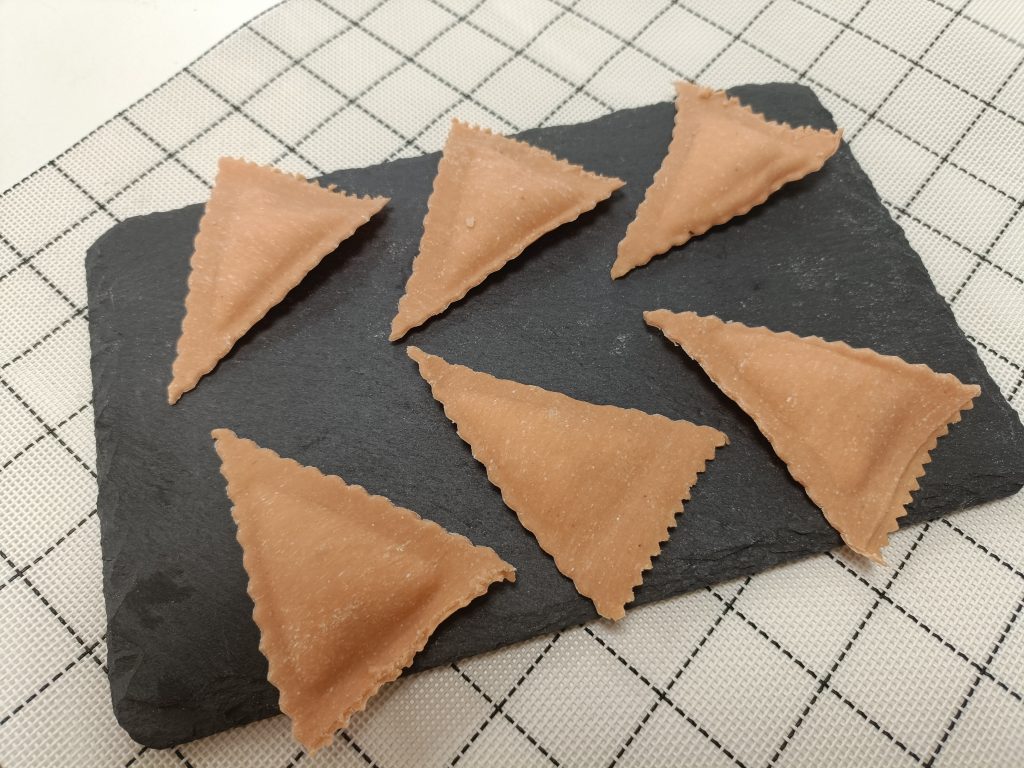 Ravioli con relleno de carne